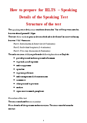 How to prepare for IELTS  Speaking
